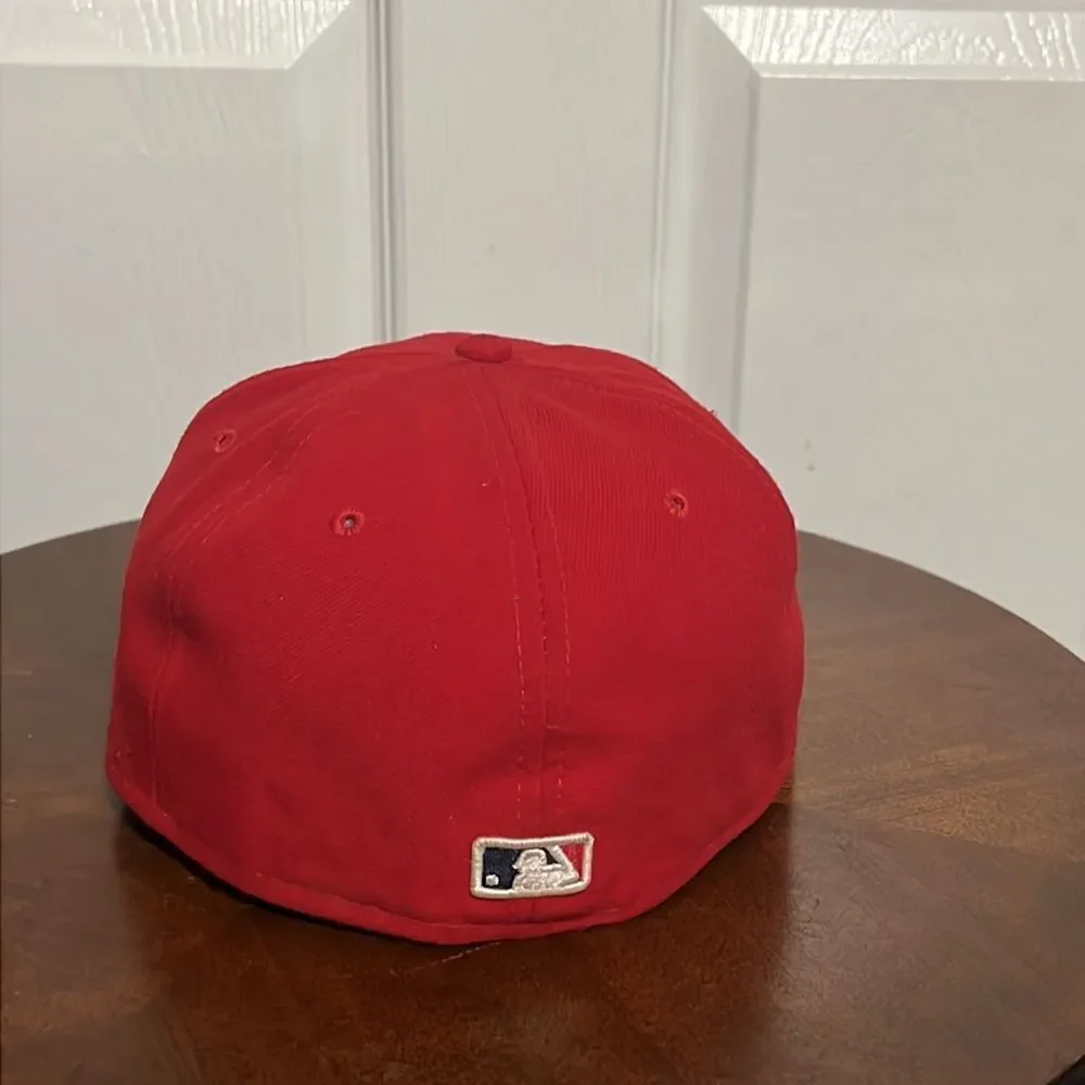 🔥⚾️ Los Angeles ANGELS New Era 59Fifty On Field Fitted Hat - Sz 7 1/4 - PERFECT